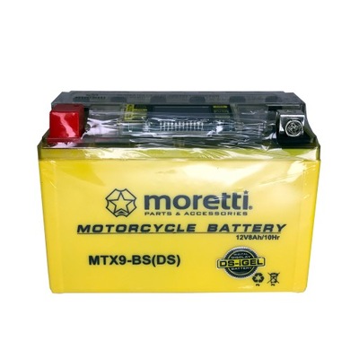 SILNY BATERÍA DO MOTOCYKLI - LARGA ZYWOTNOSC 8AH MTX9-BS I-GEL MORETTI  