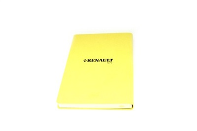 NOTES RENAULT A5 - oryginał RENAULT