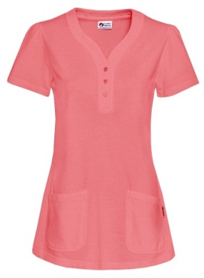 KITEL DAMSKI LEKARKI PIELĘGNIARKI T-SHIRT CLINIC DRESS MEDYCZNY RÓŻOWY XS