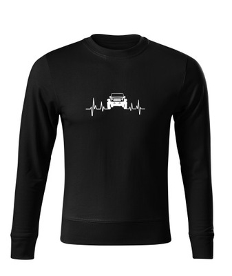 Bluza bez kaptura M238 JEEP LINIA EKG czarna rozm 3XL