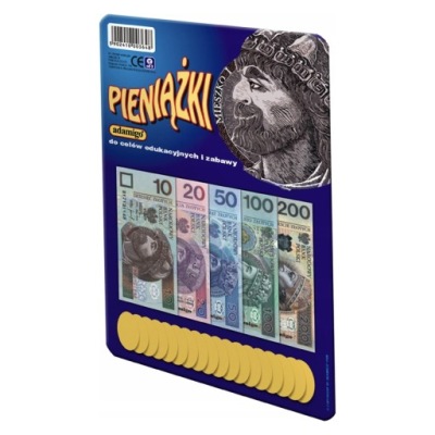 PIENIĄŻKI EDUKACYJNE BANKNOTY MONETY ADAMIGO