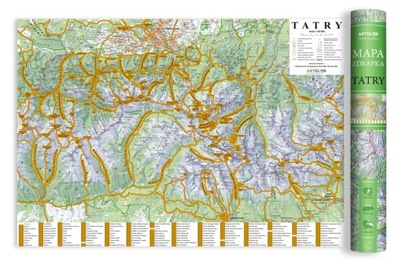 TATRY MAPA ZDRAPKA 1:50 000