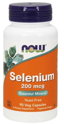 NOW FOODS SELENIUM 200MCG 90VC SELEN ODPORNOŚĆ