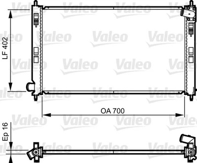 VALEO 735575 РАДІАТОР ВОДИ