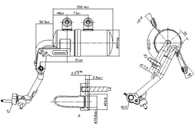 NISSENS DESHUMECTADOR DE ACONDICIONADOR FORD KUGA I 2.0D 2.5 02.08-11.12  