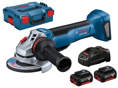 BOSCH GWS 18V-10 P szlifierka kątowa 125mm 18V 2x5,0Ah wł. czuwakowy