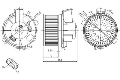 Nissens повітродувка citroen xsara picasso peugeot 206 фото №1