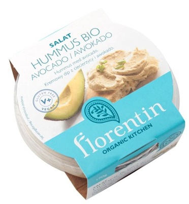 HUMMUS Z AWOKADO BEZGLUTENOWY BIO 170 g - FLORENTIN FLORENTIN