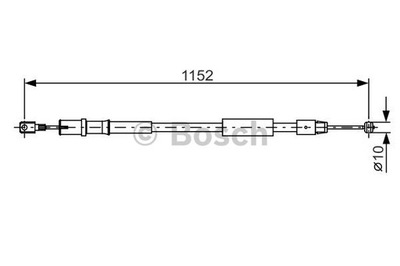 BOSCH CABLE FRENOS DE MANO 1 987 482 025  