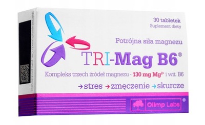 OLIMP TRI-MAG B6 30 tab MAGNEZ NA STRES ZMĘCZENIE