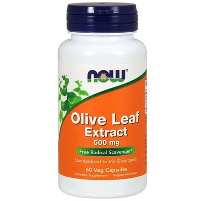 NOW OLIVE LEAF EXTRACT 500MG 60VCAP LIŚCIE OLIWNE