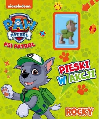 KSIĄŻECZKA PSI PATROL PIESKI W AKCJI ROCKY FIGURKA