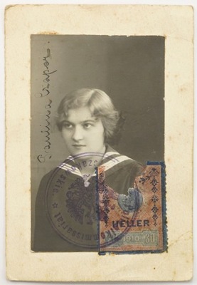 Kresy Galicja Lwów LEMBERG Łyczakowskie Legitymacja Dowód ze zdjęciem 1916