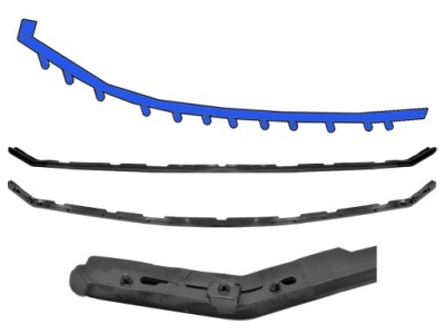 Lexus rx 2019- накладка бампера f-sport oem 533950e090 фото №1