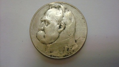 Moneta 5 złotych Piłsudski 1938 stan 3-