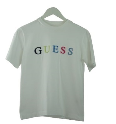 GUESS BIAŁY T-SHIRT LOGO (8L)