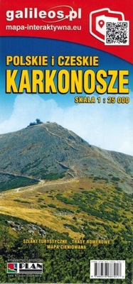 KARKONOSZE POLSKIE I CZESKIE 1:25 000 MAPA TURYSTYCZNA GALILEOS