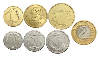 Komplet monet obiegowych 2024 r. UNC