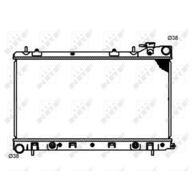 Радиатор воды subaru forester sg 02-12 2.0 2.5 фото №1