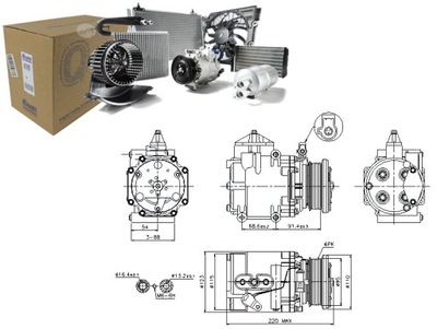 NISSENS КОМПРЕССОР КОНДИЦИОНЕРА FORD COUGAR MONDEO