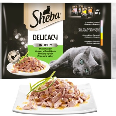 Mokra karma dla kota Sheba mix smaków 4x85g