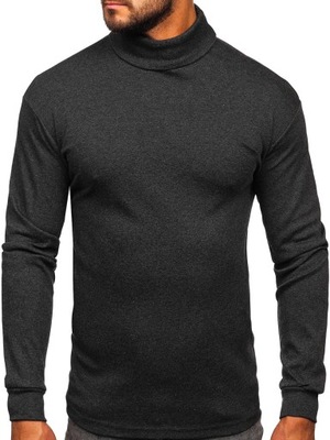 SWETER GOLF MĘSKI GRAFITOWY 145347-1 DENLEY_2XL