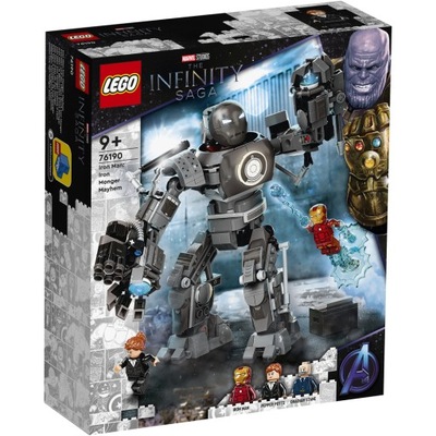 LEGO MARVEL IRON MAN ZADYMA Z IRON MONGEREM 76190