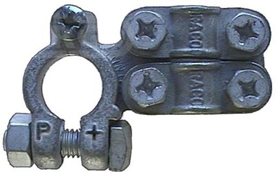 Klema podwójna plus mosiężna