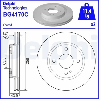 DISCO DE FRENADO FORD FIESTA VI 1.6 TI 10-  