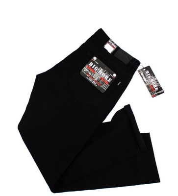 Spodnie jeansowe czarne BM609 44 3XL