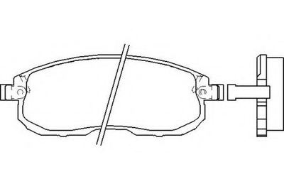 ZAPATAS HAMULC. NISSAN TIIDA 07- PARTE DELANTERA  