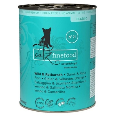 Catz Finefood Classic N.21 Dziczyzna i Karmazyn 400g