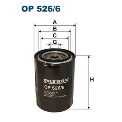 FILTRAS ALYVOS FILTRON OP 526/6 