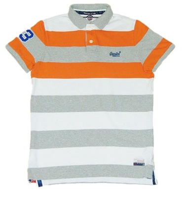 SUPERDRY 'HOOPSTRIPE HIT POLO' KOSZULKA POLO r. L