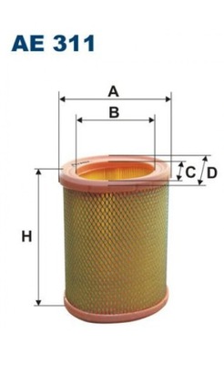 Фильтр воздуха filtron ae 311 фото №1
