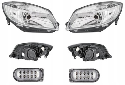 Фара skoda fabia roomster 06- l+p hella фото №1