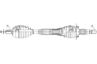 ПІВВІСЬ ПРАВЕ ATM VOLVO 2WD XC60 3.0 T6 2013-2017