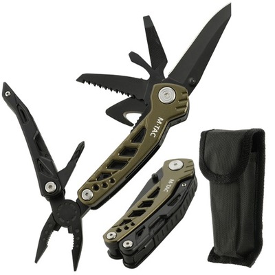 MULTITOOL Narzędzie Wielofunkcyjne M-TAC Nóż Green / Black z Kaburą