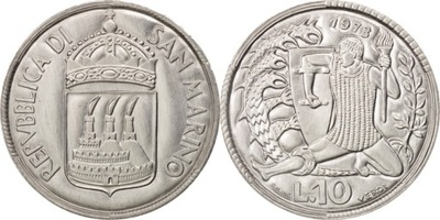 SAN MARINO 10 lirów 1973