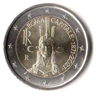2 euro okolicznościowe Włochy 2021 RZYM - monetfun