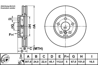 ATE DISCOS DE FRENADO 2 PIEZAS PARTE DELANTERA BMW 1 F40 2 F45 2 GRAN CUPÉ F44 2  