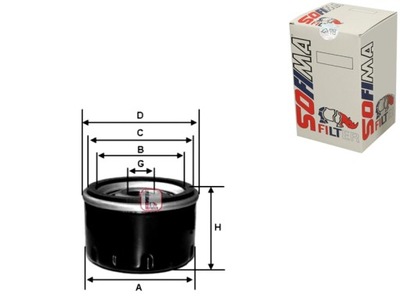 SOFIMA ФИЛЬТР МАСЛА 1560187104 1560113011 156011301