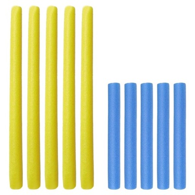 10 sztuk piankowych rękawów do obudowy trampoliny, niebieski 40 cm żółty 90 cm