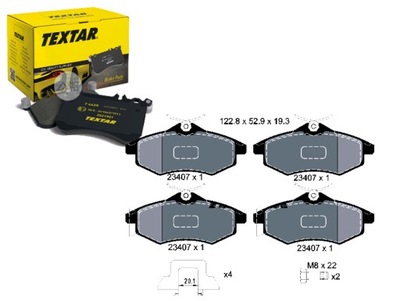TEXTAR КОМПЛЕКТ КОЛОДОК ТОРМОЗНЫХ 425258 16114571