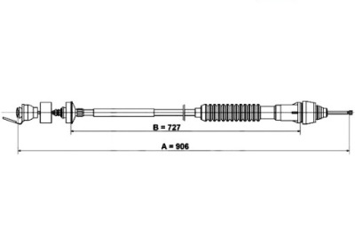Ate трос сцепления citroen xsara 2.0 hdi 90 n1 фото №1