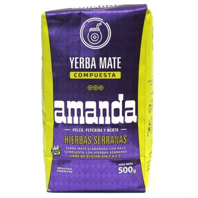 Yerba Mate Amanda Con Hierbas Serranas ziołowa 500g 0,5kg