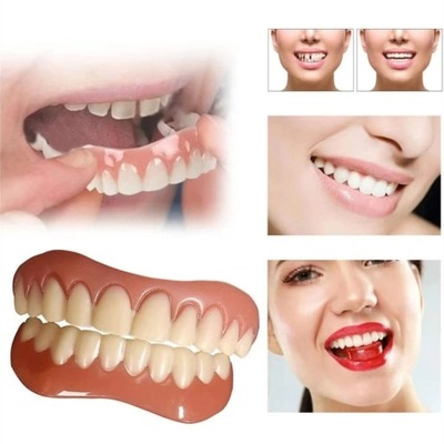 NAKŁADKA NA zęby z dziąsłami Zdejmowane licówki do zębów(zestaw góra i dół)