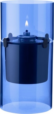 Stelton LUCIE Lampa Oliwna Świecznik 17,5 cm Niebieska
