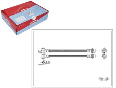 CORTECO ПАТРУБОК ТОРМОЗНОЙ 1089437 6149182 6577426