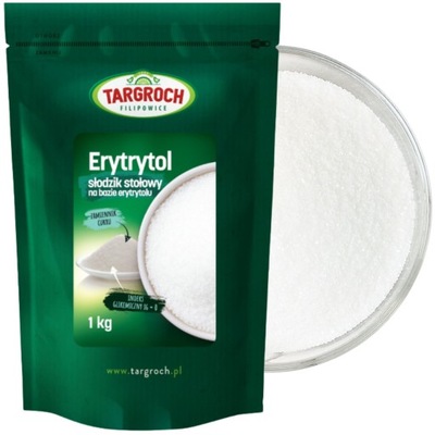 ERYTRYTOL ERYTROL CUKIER NATURALNY 1kg SŁODZIK 0 KALORII NISKOKALORYCZNY